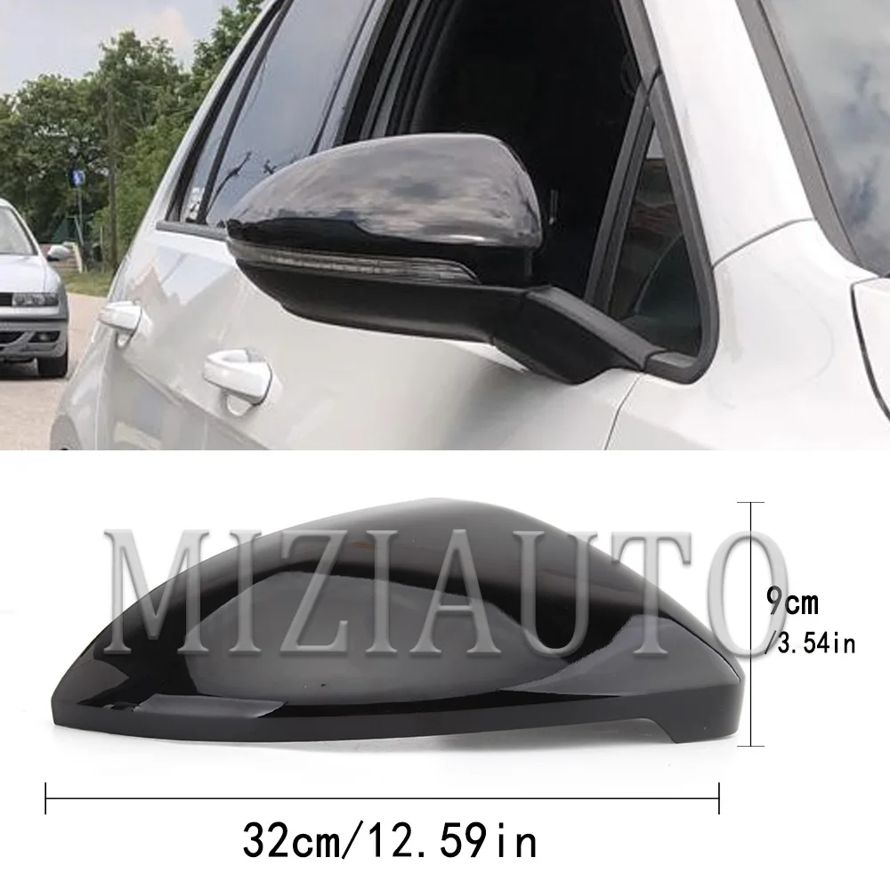 Side Mirror Cover Caps For VW Golf 7 MK7 7.5 GTI for Touran 2013-2020 Caps Rearview Rear View Mirror Tools Case Car Accessories