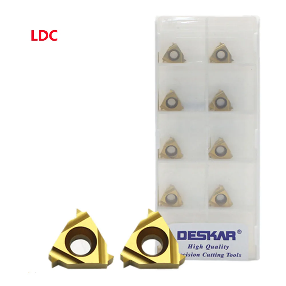 DESKAR100% original 06IR 08IR A55 A60 ISO LDA LDC thread insert CNC carbide insert lathe thread turning tool