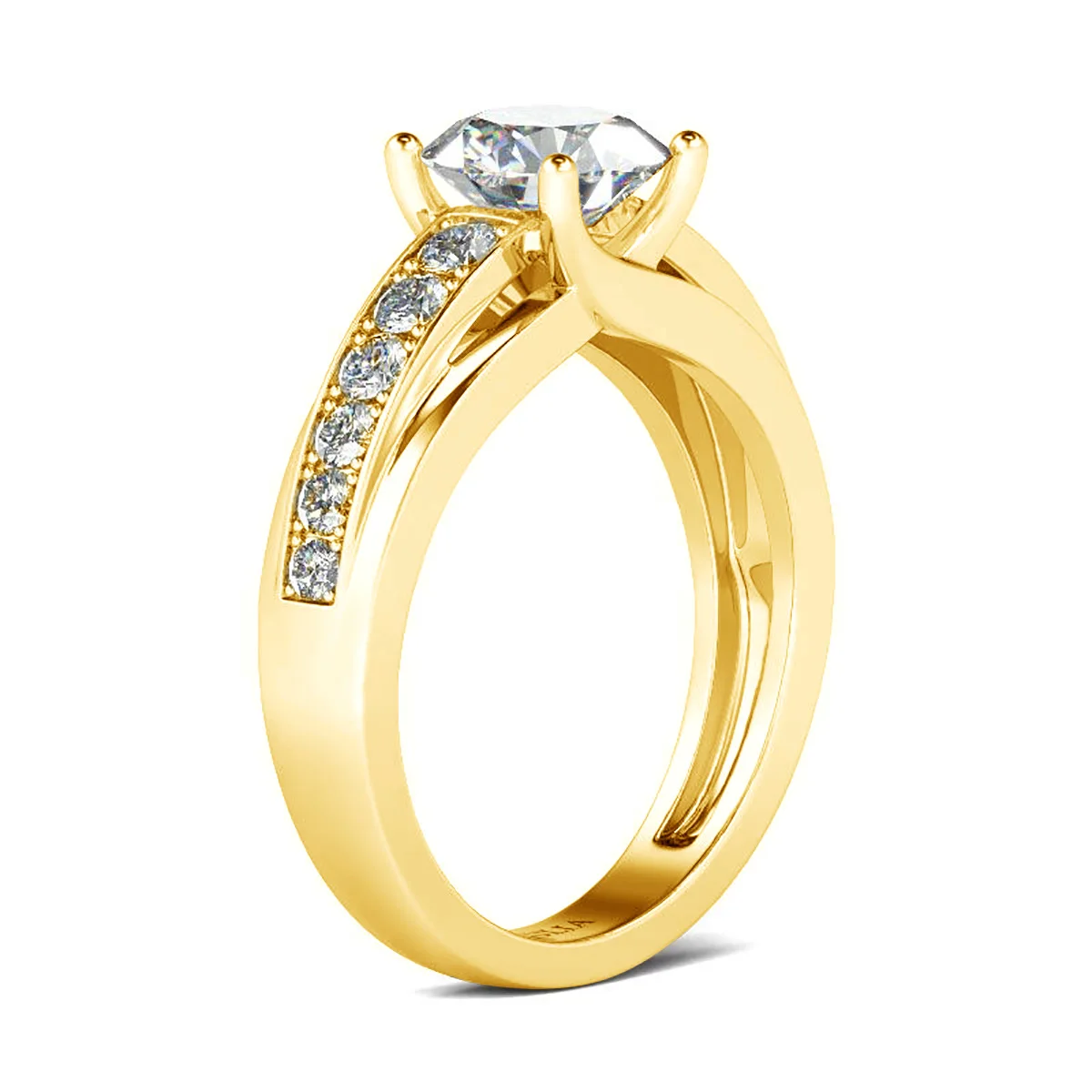 RedWood Berühmte Marke 1 Karat Moissanit-Ring für Damen Massives 925 Sterling Silber Hochzeit Zertifizierter Ewigkeits-Luxusschmuck für Damen DD – Detail 3