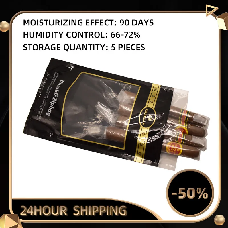 Cigar Bag 66-72% Portable Travel Humidor Humidifier Professional Cigar Moisturizing Bag smoking accessories