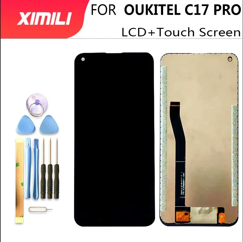 

New 6.35"For OUKITEL C17 LCD Display+Touch Screen 100% Original Tested LCD Digitizer Glass Panel Replacement For Oukitel C17 Pro