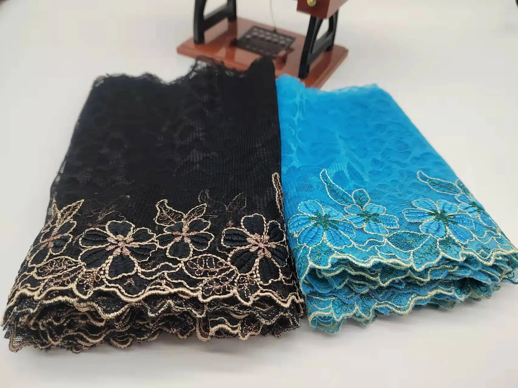 3y/Lot 18cm -21cm Embroidery  Leopard  Gauze Lace trim Skirt Hem Underwear Sewing Craft DIY Apparel Fabrics Lace