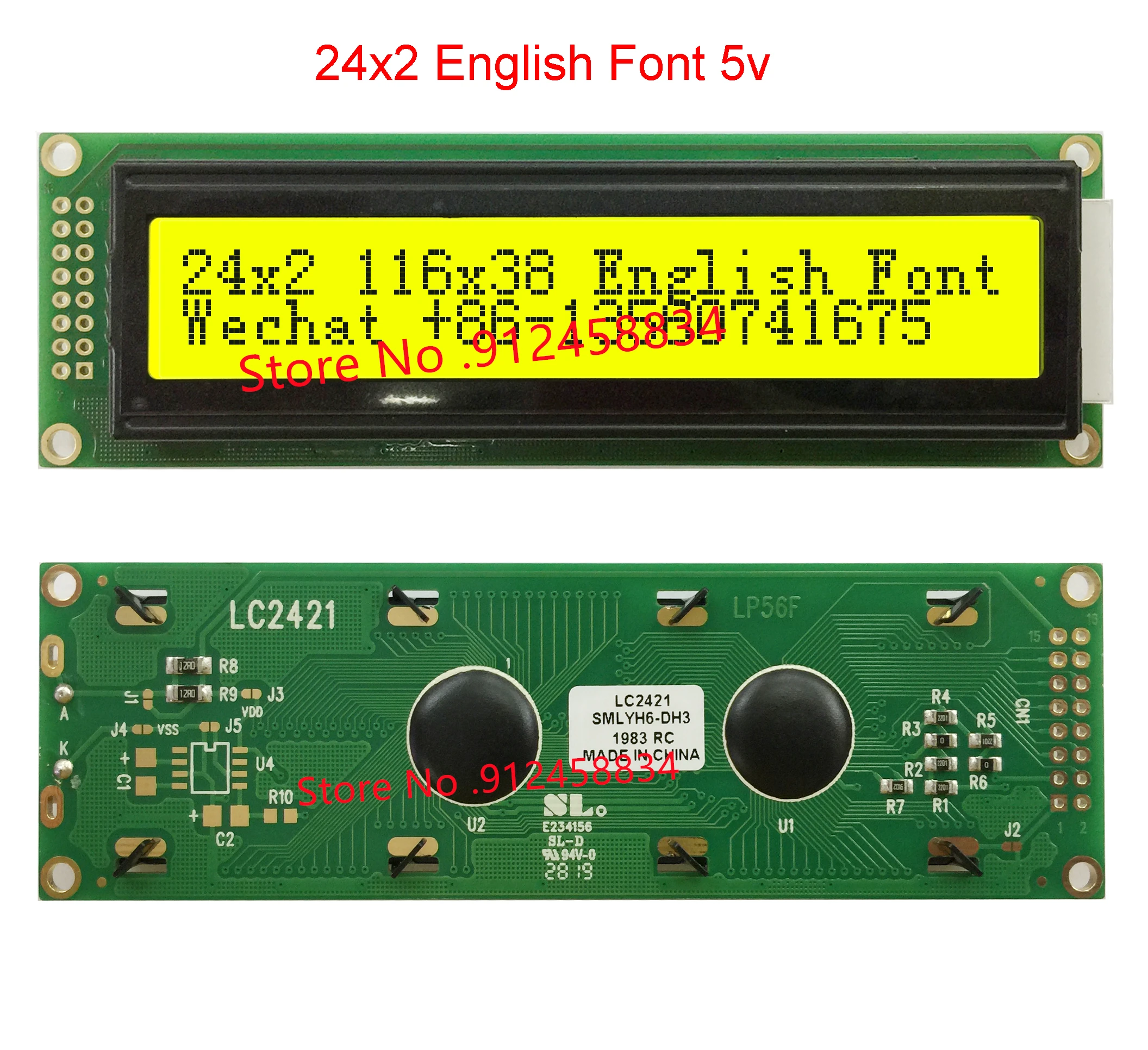 242 2402 English Japanese Russian Cyrillic Font Lcd Module Display Screen