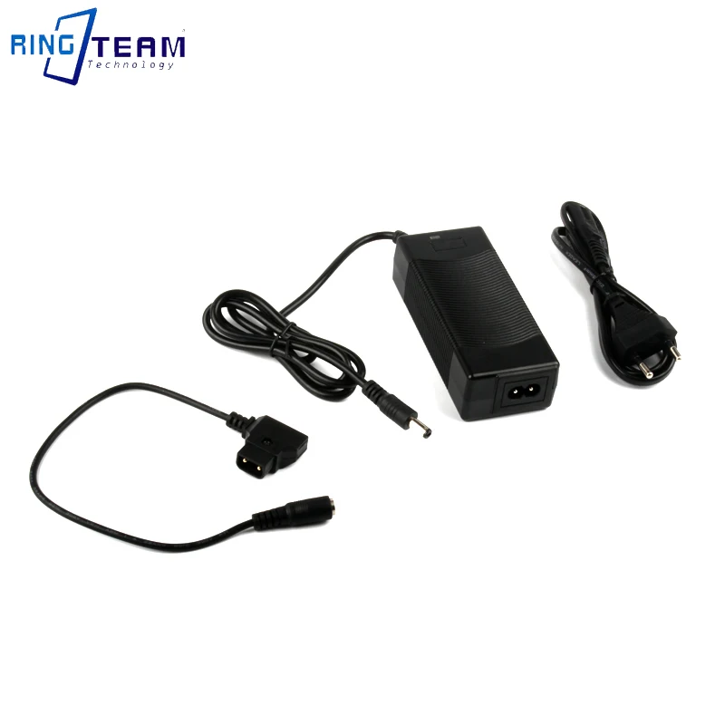 16.8V Broadcast-Grade AC Adapter Charger Cable - D-TAP B-End for Sony V-Mount BP Series Batteries 100-240V Input