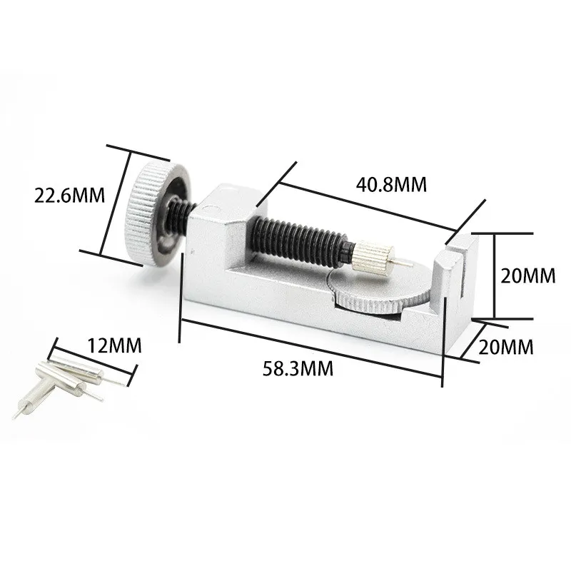 Kit di strumenti per la riparazione dell'orologio da 10 pezzi Kit di strumenti per la riparazione dell'orologio perno di rimozione del perno del martello Punch Pin s Kit di supporto per cinturino accessori per la riparazione dell'orologio strumenti per l'orologio