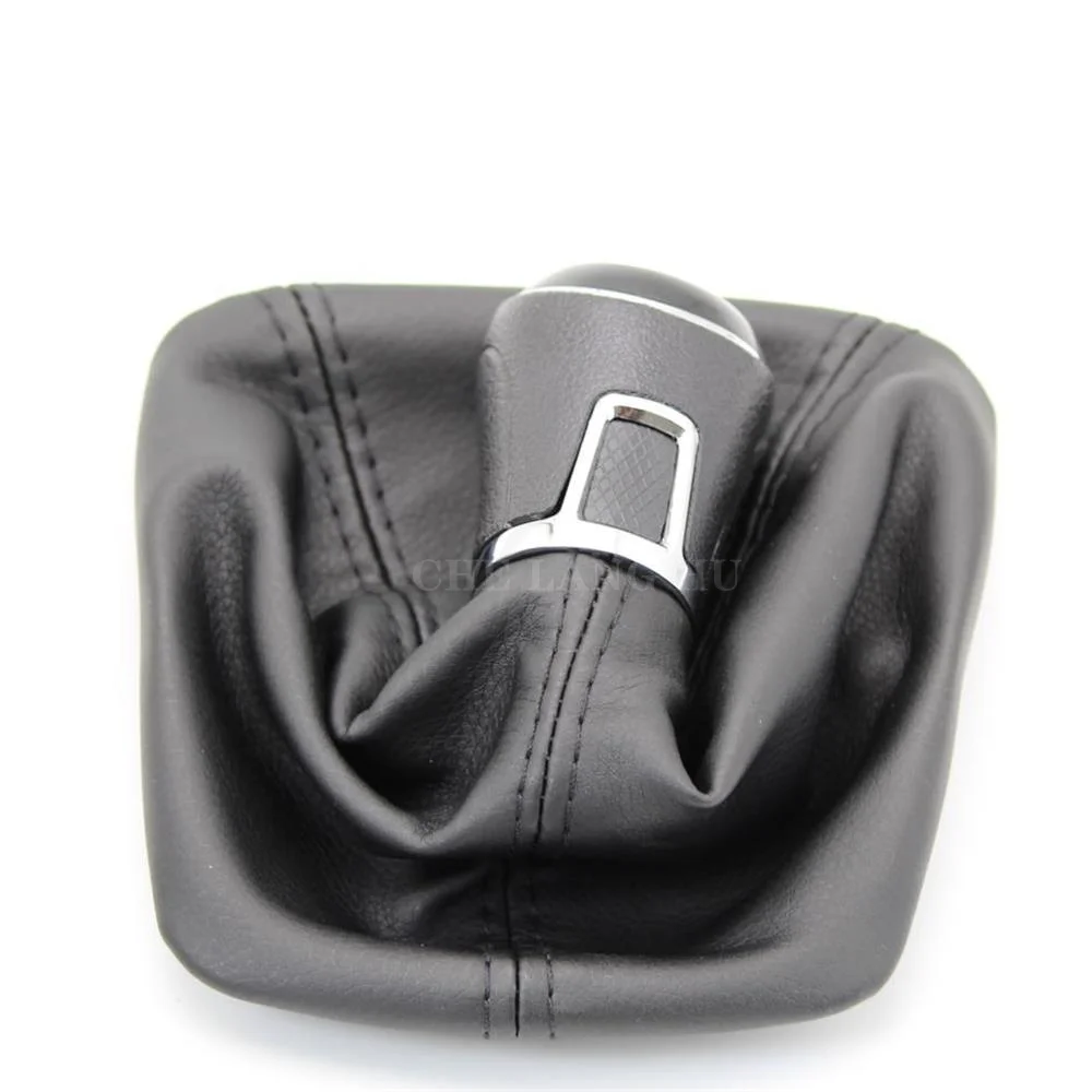 Picture 5: For Skoda Octavia A5 MK2 Sedan & Combi 2004 2005 2006 2007 2008 Car-styling 5 Speed Gear Stick shift knob Level leather Boot