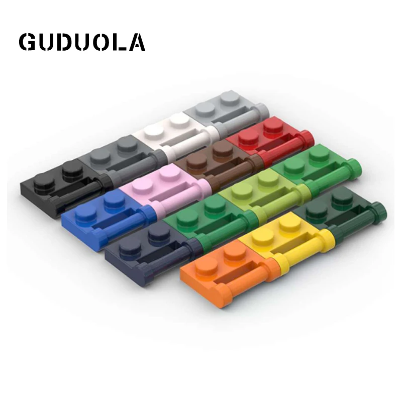 

Guduola Plate 1x2 with Handle (Closed Ends) (48336) Small Particle Puzzle MOC Build Parts Education Toys 80pcs/LOT