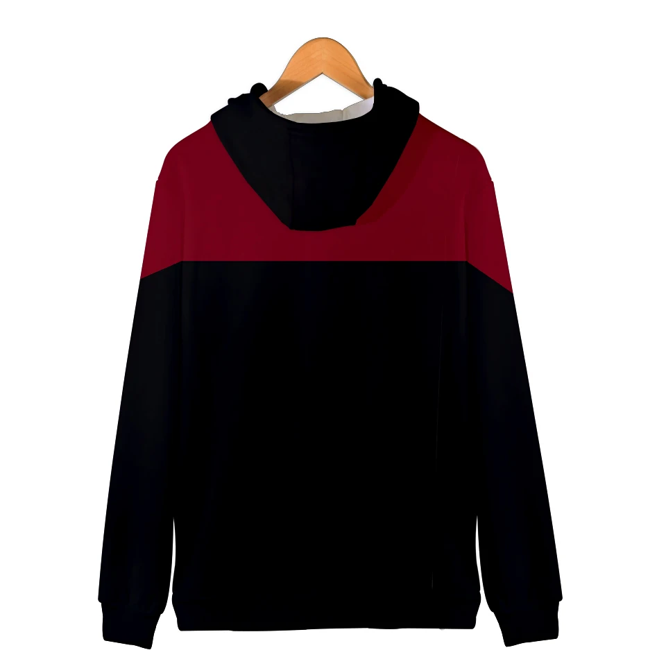 Gorący film Star trek bluzy 3D bluzy zamek z długim rękawem ubrania Star trek cosplay bluza z kapturem Plus rozmiar dla mężczyzn streetwear