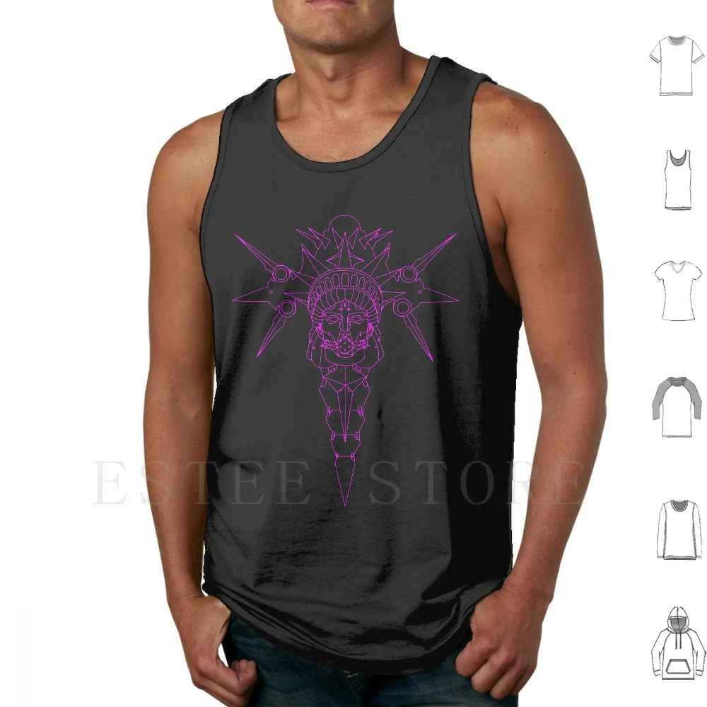 The Spaceship Of Dr. Gel Tank Tops Vest Sleeveless Space Dandy Space Anime Vector Nerd Geek Weeaboo Cartoon Toonami Adult