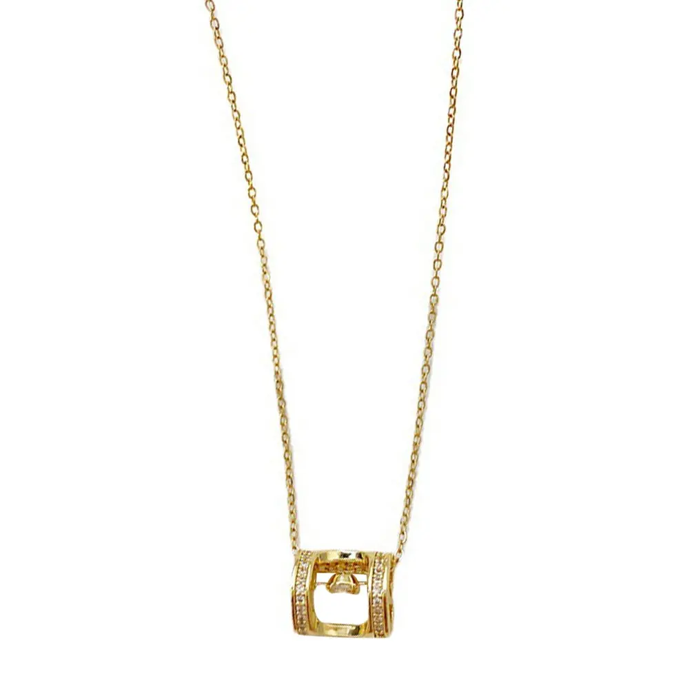 Smart Micro Diamond-studded Titanium Steel Necklace Female Small Fresh Clavicle Chain Simple Ins Wind Pendant