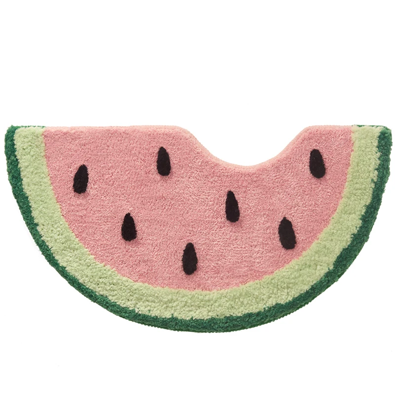 Watermelon Bathroom Rug Fruit Carpet Living Room Tapis Toilet Kitchen Floor Mat Door Pad Soft Anti Slip Dorm Home Decor