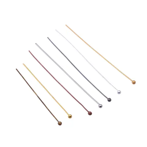 Gold Metal Ball Head Pins 50-200 pcs, 0.5mm St.kunkka