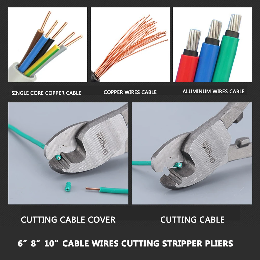 Wire Cutter Stripper Pliers Electric Wires Cable Cutting  New Hand Tool High Quality Home Cables Cut Tools 6\