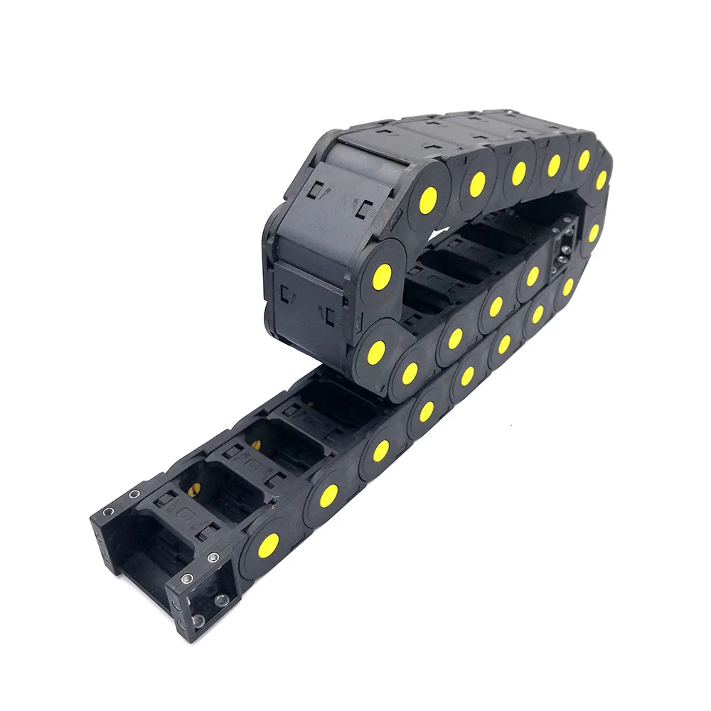 

JFLO 30 Series 1 Meter Nylon Towline Drag Chain Wire Carrier Cable Semi-enclosed Open Both Sides Transmission Hot Sales