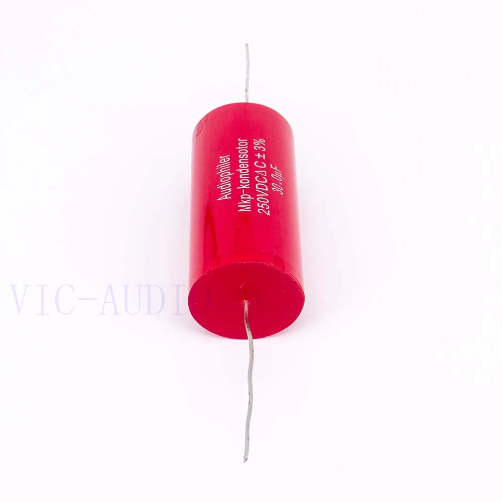 Audiophiler Mkp Capacitor 30uf 250V DC 3% HIFI Fever Electrodeless Capacitor Audio Capacito Coupling Frequency Dividing 30uf