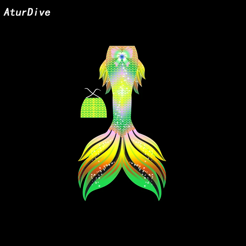 New professional children's parent-child Mermaid fishtail large-scale sspadi course aquarium performance split swimsuit