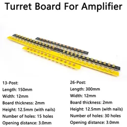 DIY Projects Audio Tag Strip Board Gold-plated Copper 300(150)*12*2mm Amp Amplifier Accessories Turrets Board