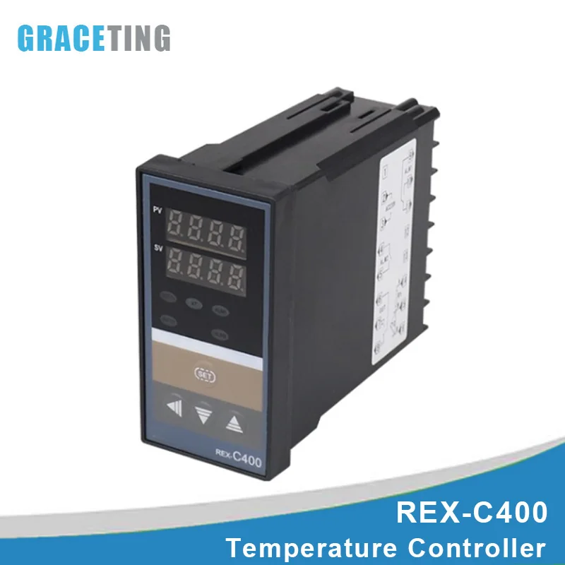 REX-C400 PID Digital Intelligent Temperature Controller Universal Input SSR/Relay Output Thermostat 110V to 240V FK02-M*AN/V*AN