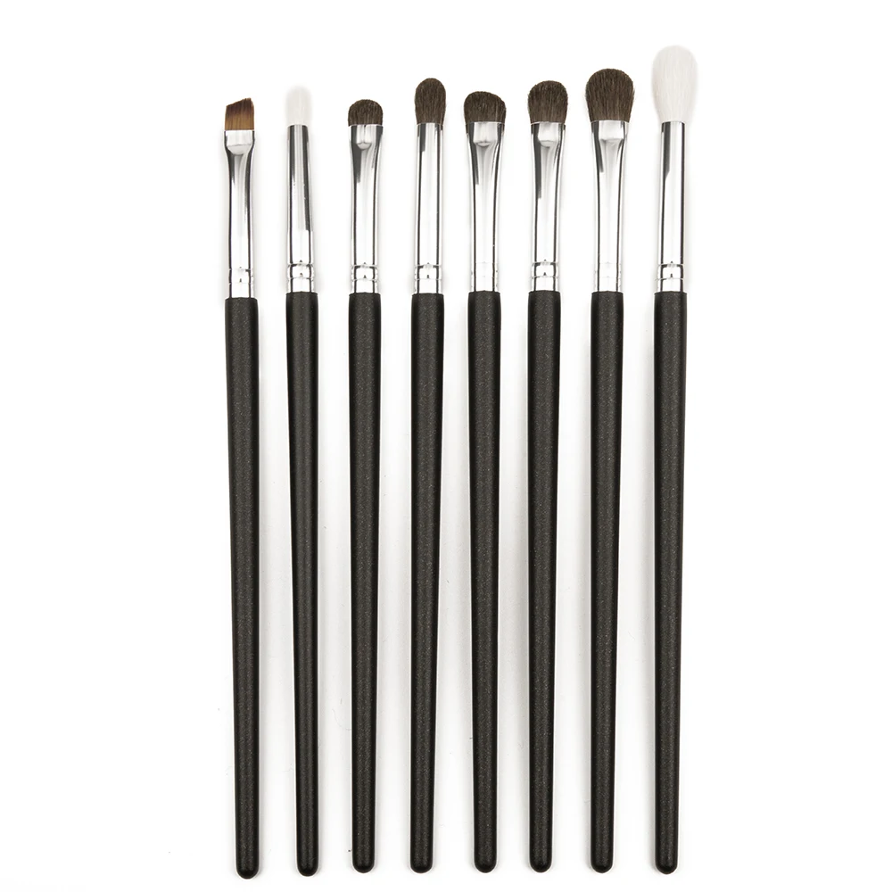 Shinedo 2/3/8/7 Pcs Makep Brush Set Eyeshadow Matte Black Color Soft Goat Hair Beauty Make Up Kit Brochas Maquillage