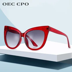 New Brand Star Style Luxury Sunglasses Women Oversized Cat Eye Sunglasses Female Vintage Round Big Frame Outdoor Sunglass UV400