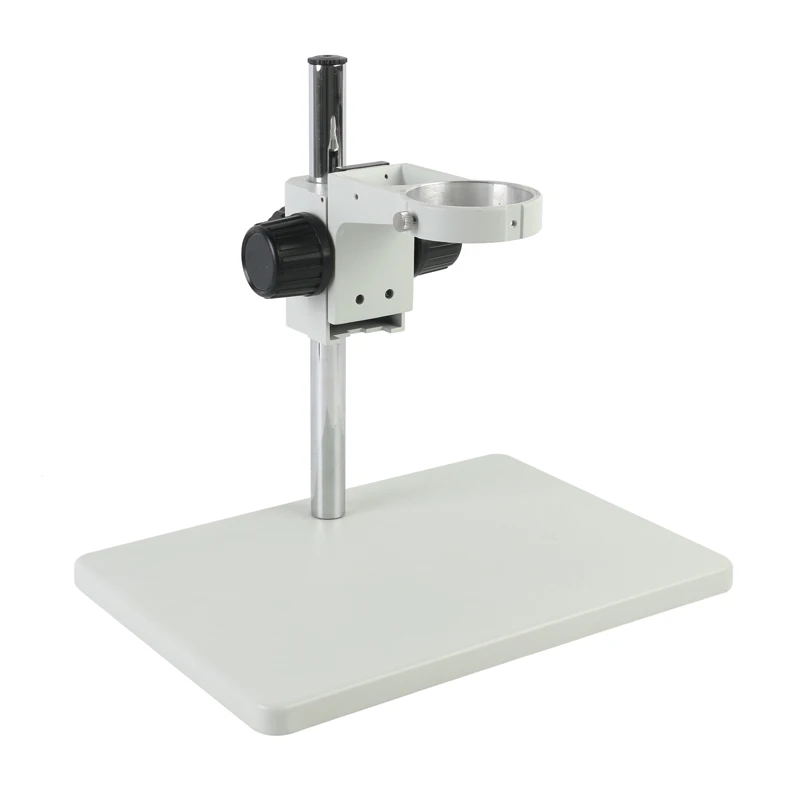 Trinocular Microscope Big Size Adjustable Boom Table Working Stand Holder+ Multi-axis Adjustable Metal Arm + 76mm Ring Holder