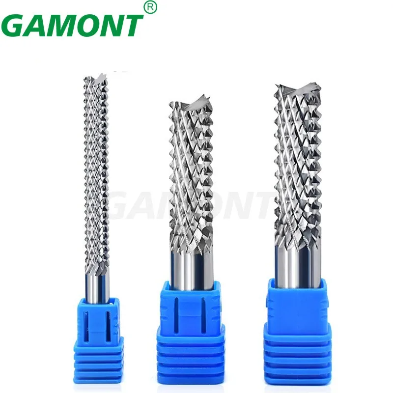 GAMONT 3.175 Shank Milling Cutter PCB End Mill New Tungsten Steel Corn Milling Cutter CNC Engraving Cutting Milling Tools