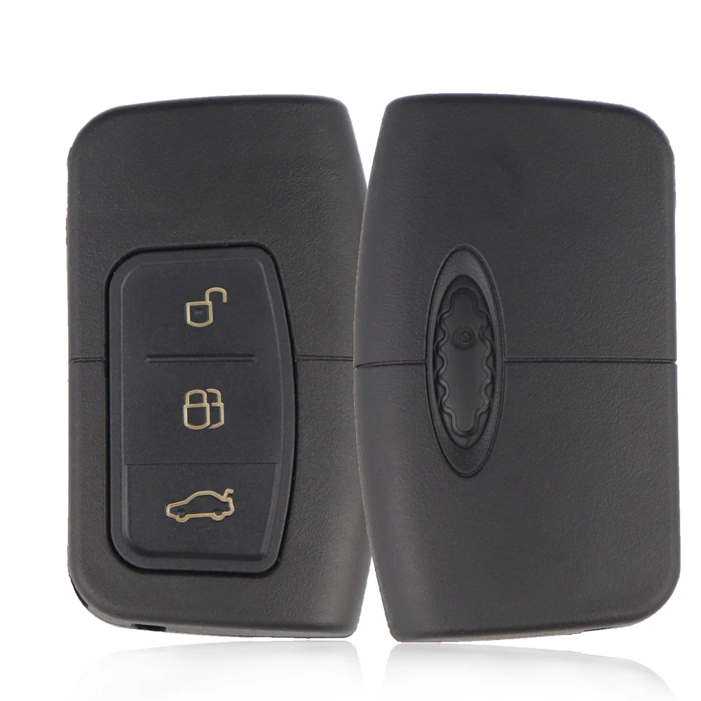 YIQIXIN 3BT Flip Folding Remote Smart Car Key For Ford Fusion Focus Fiesta Mk7 Escape Kuga HU101 4D63 433MHZ ID46 Chip PCF7952