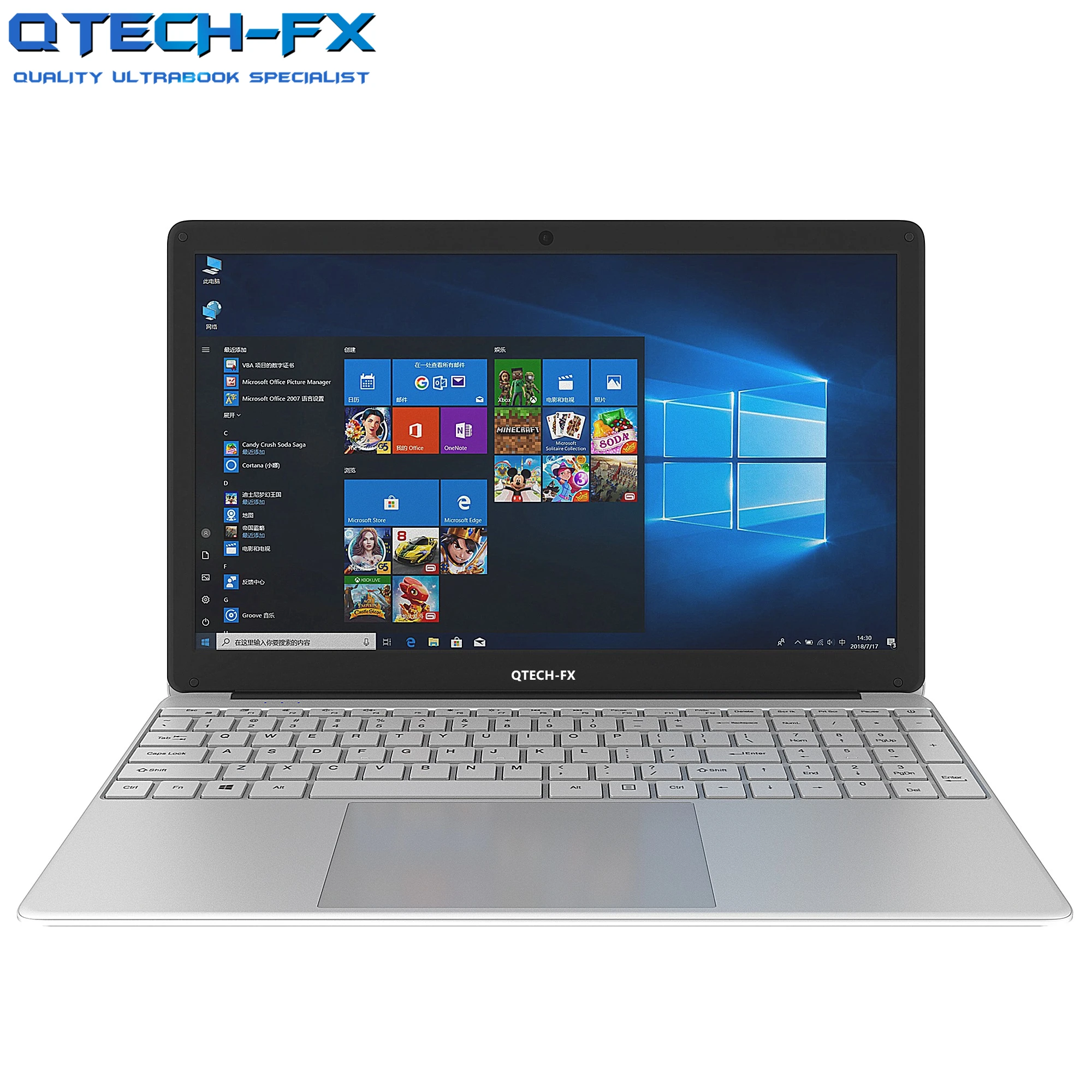 15.6 "Ultrabook Cpu Intel 4 Core 8Gb Ram 1000Gb Ssd 512Gb Windows Snelle Backlit Arabisch Azerty spaans Russisch Toetsenbord