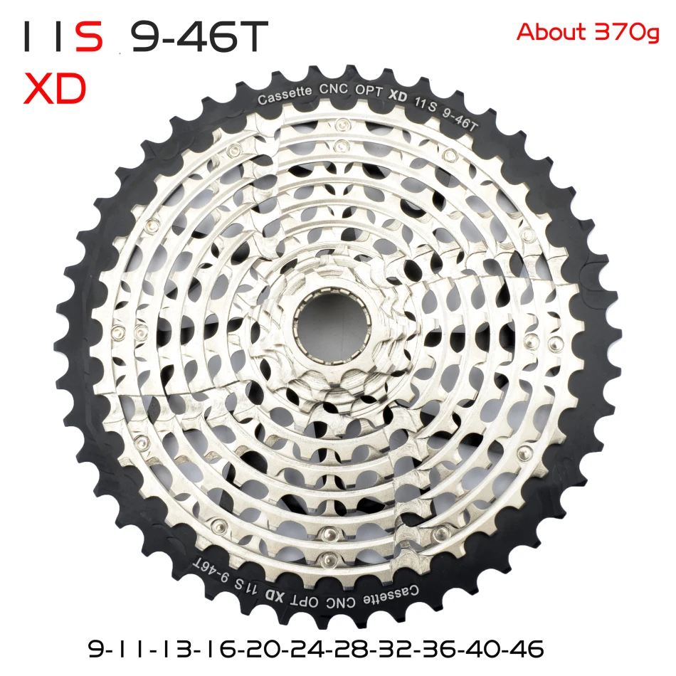 Free Shipping MTB 12 11-speed 9-50T cassette tape Ultimate XD cassette tape Rainbow 375g ULT cassette tape ultra-light 12s