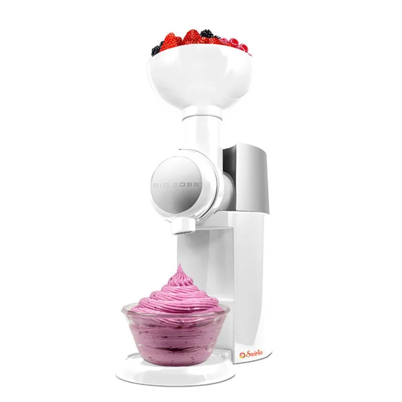 Big Boss Swirlio Ice Cream Machine Freezer Fruit Ice Cream Machine Full Automatic Mini Cream Machine Household Ice Cream Maker