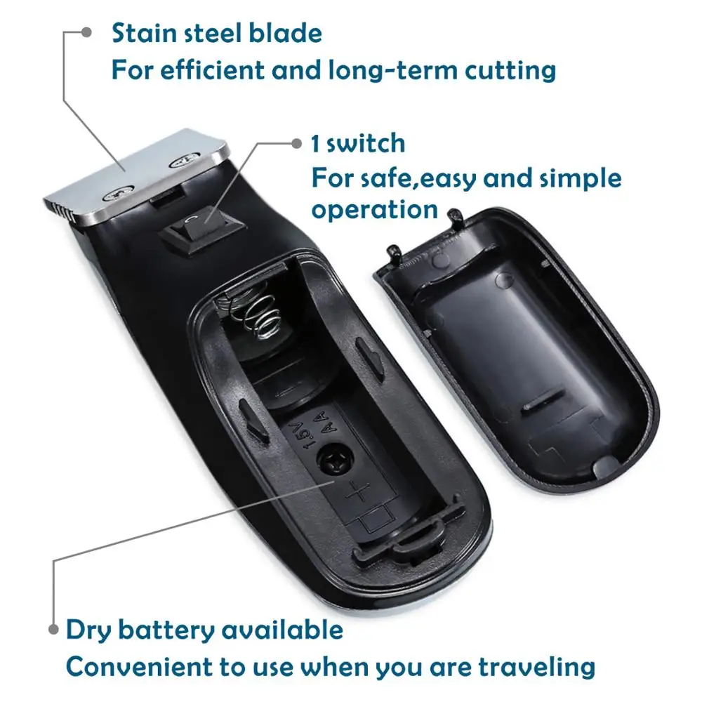 ماكينة قص الشعر الاحترافية Kemei KM-666 - ماكينة تشذيب كهربائية لاسلكية للرجال، أداة تصفيف أدوات قص اللحية والشعر #3