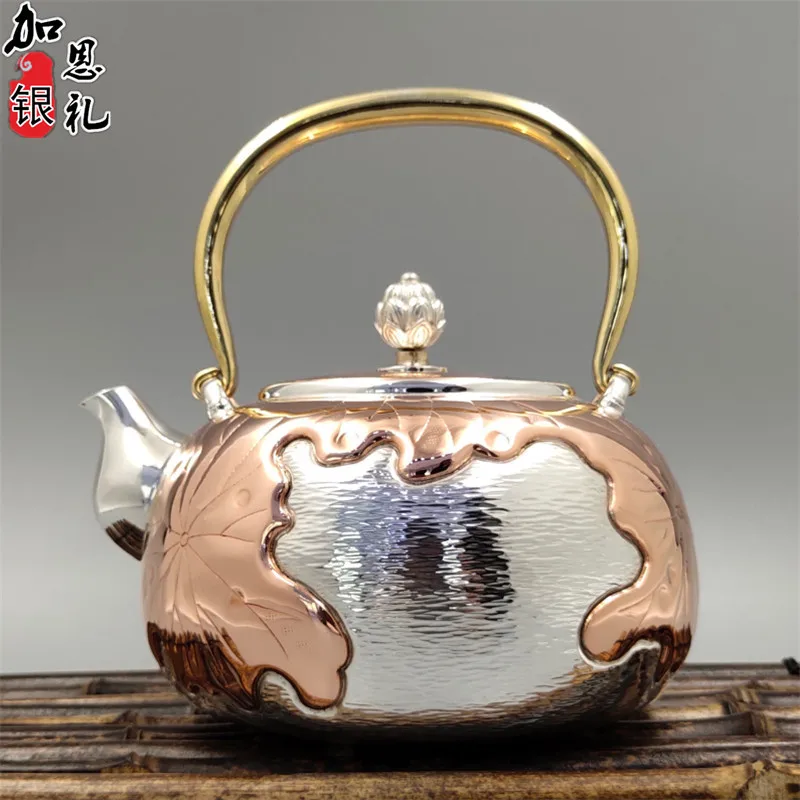 

Teapot, stainless steel teapot, silver teapot, hot water teapot, portable teapot 900 ml water, kung fu tea set.