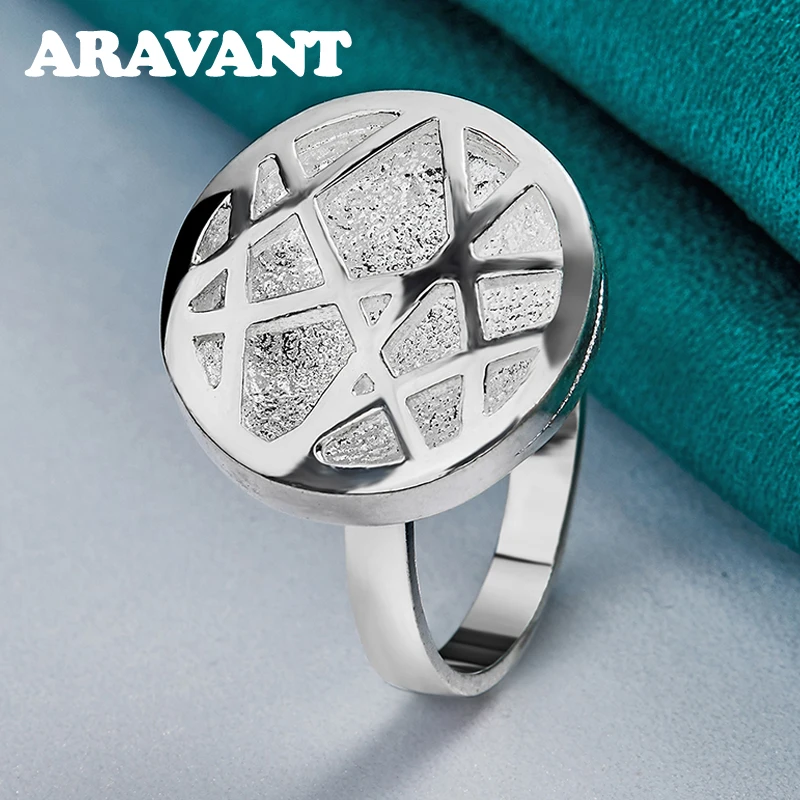 

Aravant 925 Silver Round Ring For Women Fashion Wedding Jewelry