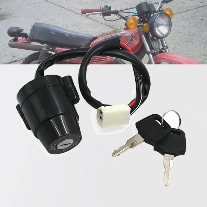 Motorcycle Ignition Switch Keys Lock For Yamaha DT100 74-83 DT125 74-81 DT175 74-81 DT250 1974-1979 XT250 Repalce 2A6-82508-80