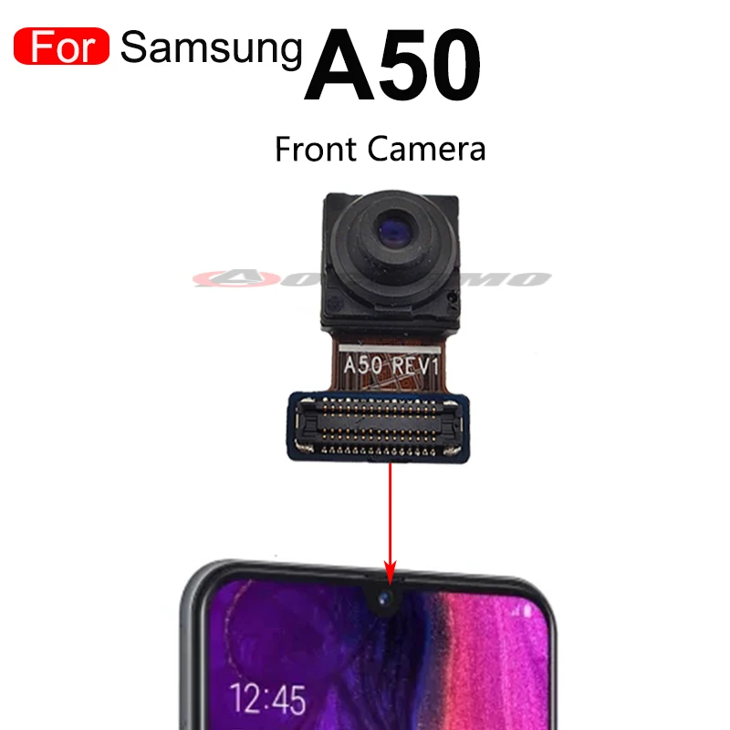 Front & Back Camera For Samsung Galaxy A50 A505 Rear Main Camera Flex Cable Repair Part