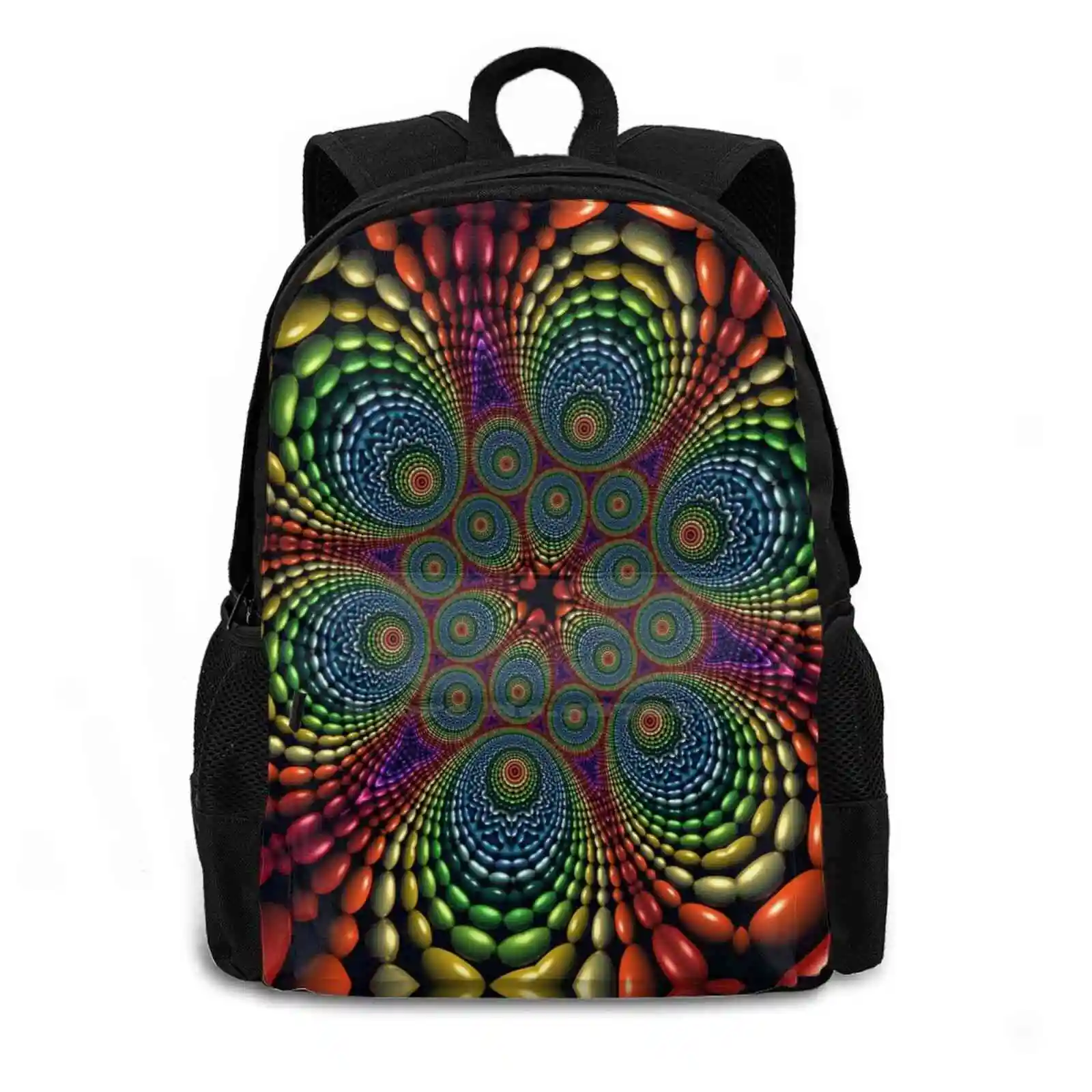 Vortex Bag Backpack For Men Women Girls Teenage Vortex Abstract Digital Manipulation