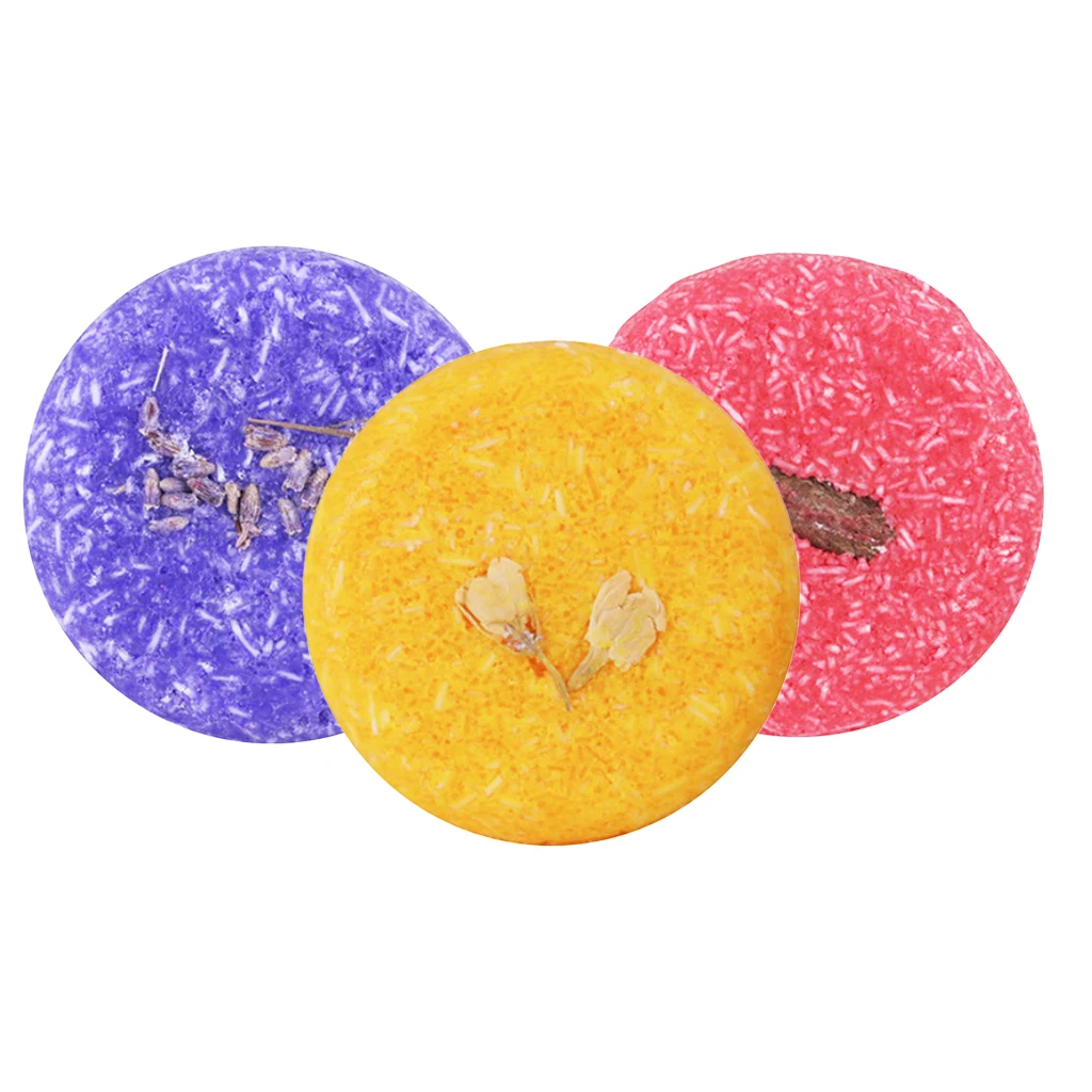 3pcs Soap Hair Darkening Shampoo Bar Handmade Soap Conditioner Moisturize Repair White Hair Natural Multiflorum Body Shampoo