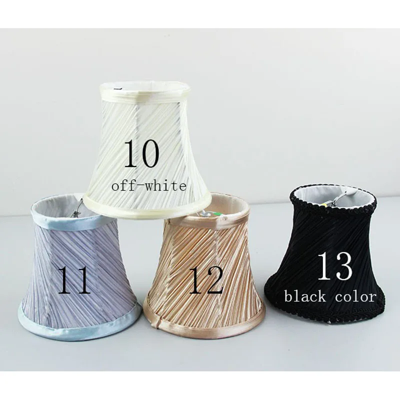 Mini Lamp Shade Pleated Lace Lampshade Fabric Lamp DIY Home Decoration, Clip on