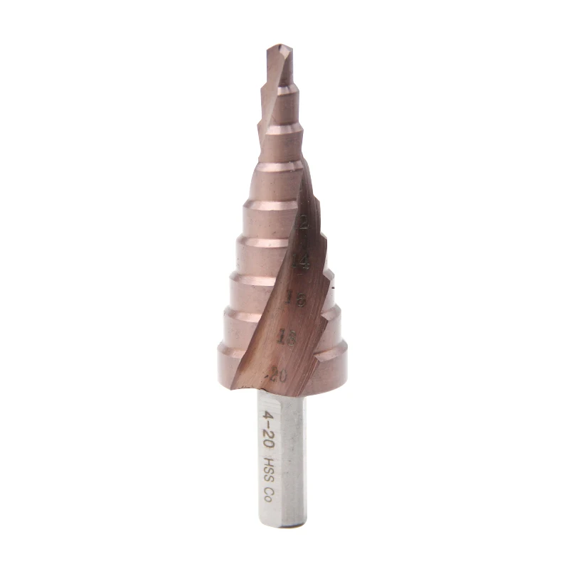 M35 HSS-CO خطوة لقمة ثقب 4 مللي متر-20 مللي متر المعادن أدوات السلطة عرقوب الجولة الفولاذ المقاوم للصدأ التنصت المعادن الحفر الكوبالت تصفيح