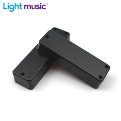 3 Hole Electric Bass Pickup Sealed Cover Solid ABS Matt Pickup Cover 100/108.5x32x20.1mm Black Guitar Parts