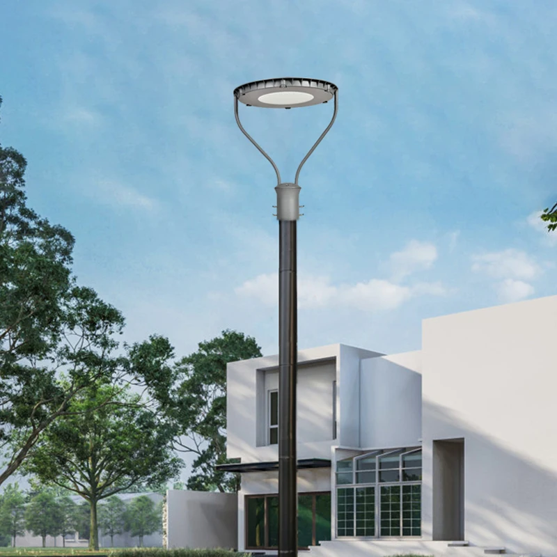 Imagem -05 - Impermeável Led Garden Street Light Villa Brilhante Quintal Parque Lâmpada de Paisagem Cinza Iluminação ao ar Livre sem Pólo Alto 100w 150w