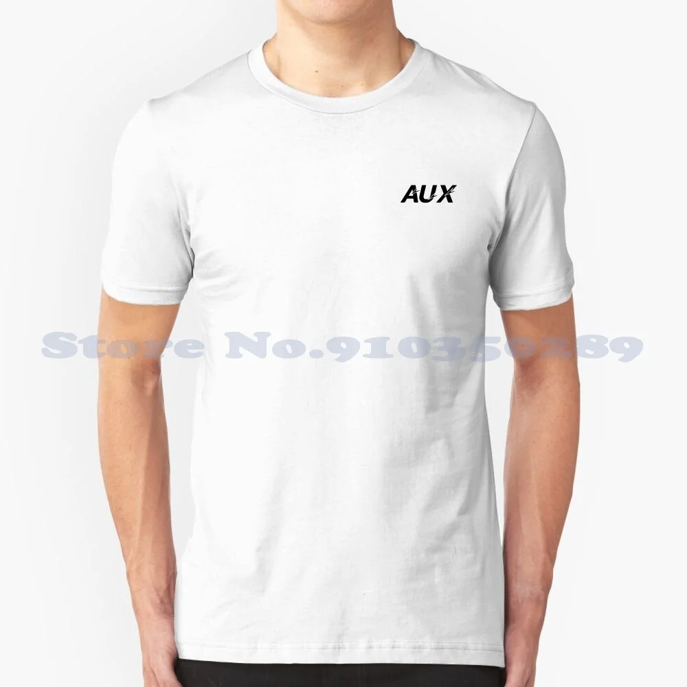 Aux Brand 100% Cotton T-Shirt Music French France Space 2018 Apollo 12 Rocket Saturn V Astronaut Gang Black Minimalist Moon New