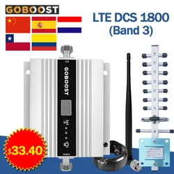 4G Tín Hiệu GSM 900MHz Repeater 2G 3G 4G Di Động Khuếch Đại LTE DCS 1800 2100 tăng Cường Tín Hiệu Cho Điện Thoại 68dB Tăng