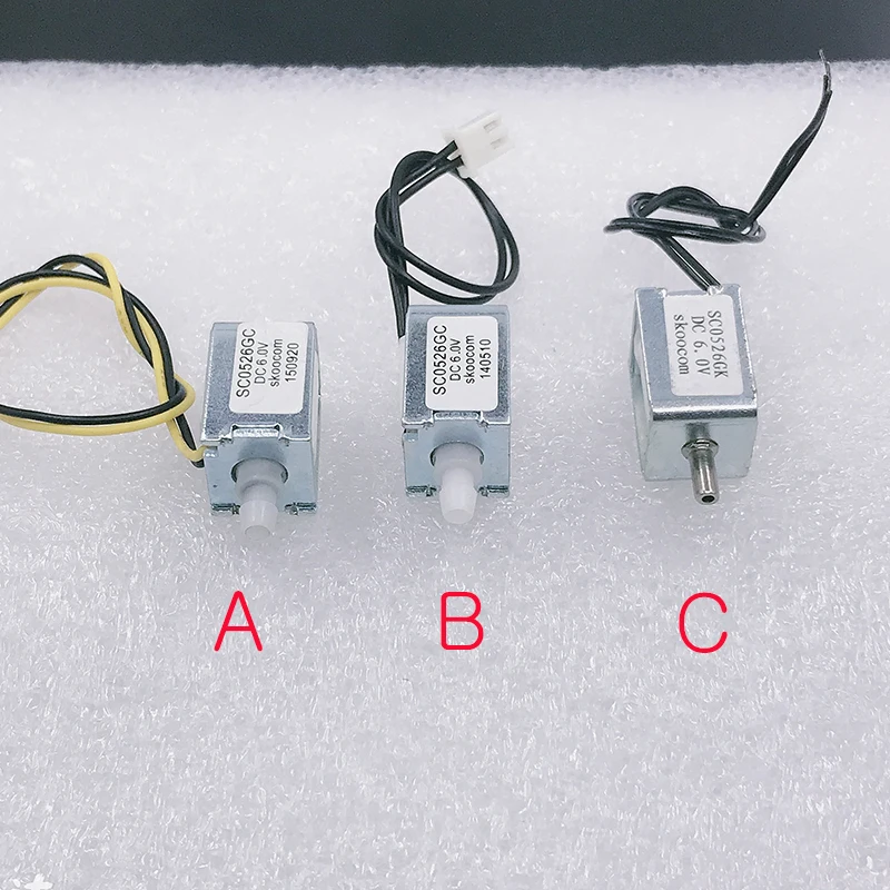 DC 6V Micro Mini Electric DC Solenoid Air Valve SC0526GC  N/C Normally Close  Valve N/O  Normally Open Valve