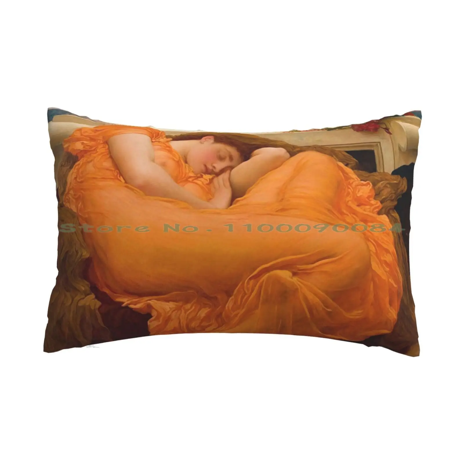 Flaming June-Frederic Leighton Pillow Case 20x30 50*75 Sofa Bedroom Kylie Minogue Silvanemesis 14t Long Rectangle Pillowcover