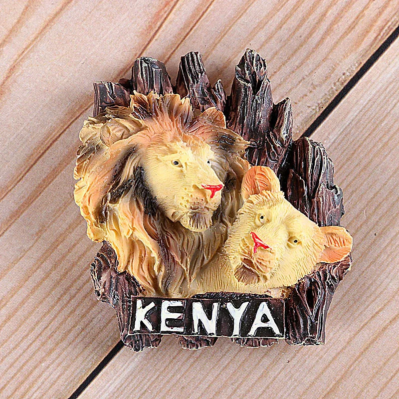 African wildlife crocodile camel bull creative imitation refrigerator magnets Kenya Syria Britain travel abroad to commemorate