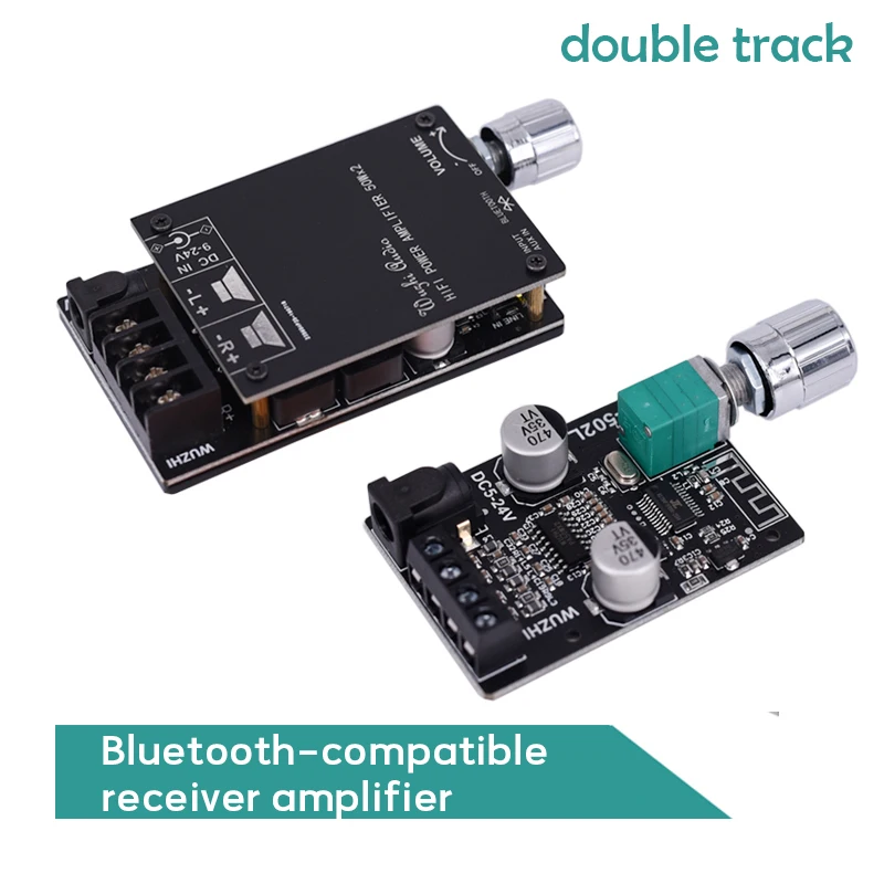 

Amplifier Module Bluetooth-compatible Receiver Mini Power Amplifier 2x50W 12V Speaker Audio Digital Power Amplifier Motherboard