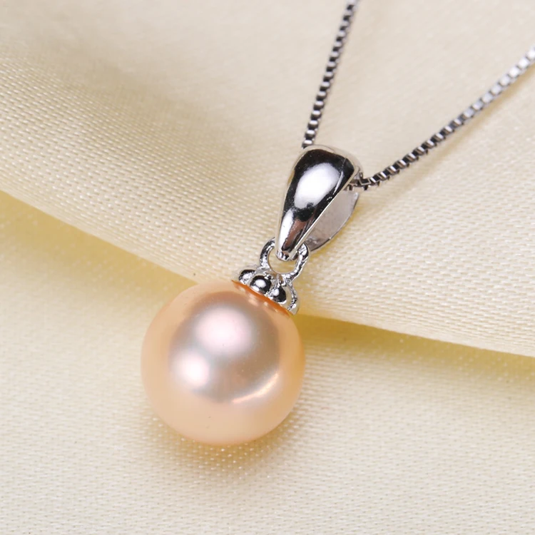 

925 Sterling Silver Pearl Pendant Necklace Pendant Findings Jewelry Parts Fittings Women Accessories, 10pcs/lot