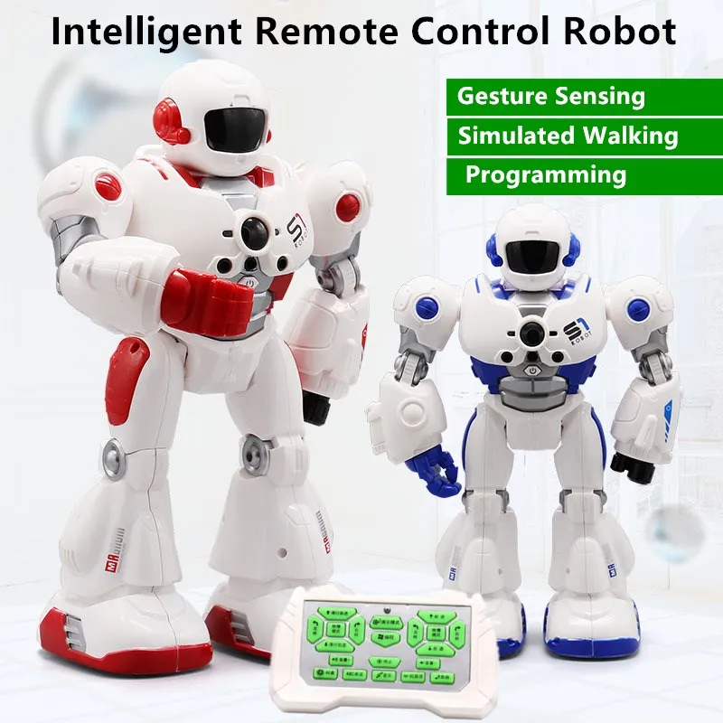 

Gesture Induction Electric Early Education RC Robot Simulation Walking Intelligent Program Remote Control Boy Robot Kid Toy Gift