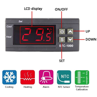 STC-1000 Digital Temperature Controller Thermostat Thermoregulator incubator Relay Heating Cooling STC 1000 12 24V 220V STC1000